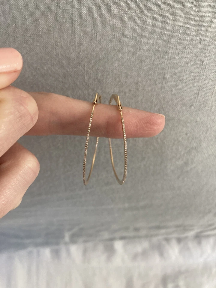 Argolas de ouro rosa com diamante Doves by Doron Paloma - Imagem 1 de 4