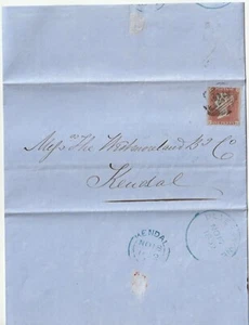 1852 = 824= NUMERISCHES & BLAUES ULVERSTEIN EINGEKREISTES SKELETT PMK ZUR WESTMORLAND BANK - Bild 1 von 2