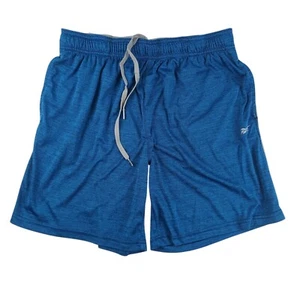 Reebok Basketball Shorts Boys XL 32" Waist Blue Drawstring Elastic Active Gym - Picture 1 of 9