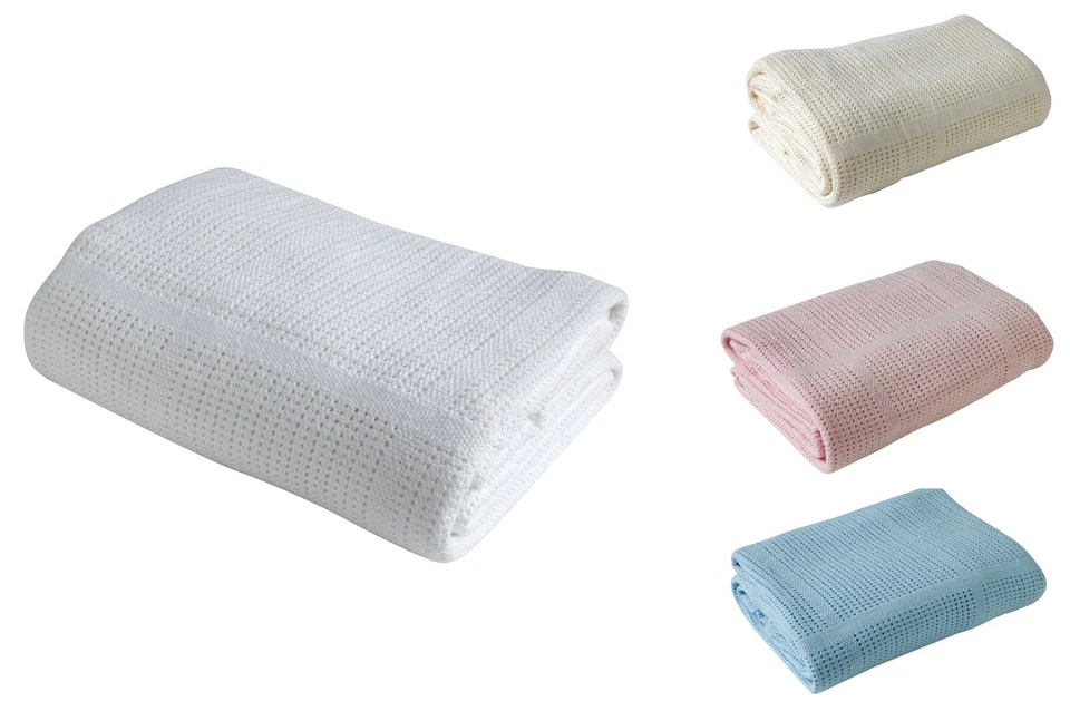 MY LITTLE WORLD Manta celular 100 % algodón para cuna/cuna