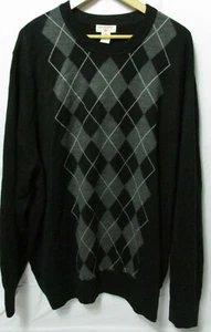 Mens Dockers Plus Size Sweater.  Black/Patterned.  Size XXL/XXG - Picture 1 of 3