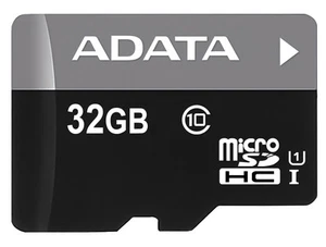 32GB Adata Turbo microSDHC CL10 UHS-1 Memory Card w/SD adapter - Foto 1 di 1
