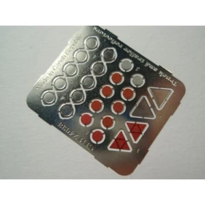 CTM 1/24 1/25 Semi Truck Small Clear, Orange, and Red Reflectors Photoetch