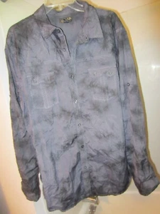 NWOT men's long sleeve shirt (3/4 roll tab sleeve) Helix Size XXL Black/gray - Picture 1 of 16