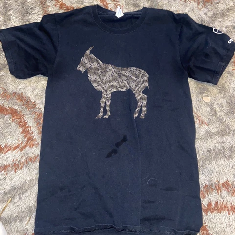 SUE BIRD Seattle Storm T-shirt - black GOAT (front) G10AT (back) - size S Cover