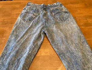 Vintage CHIC Denim Blue jeans Made USA 31 x 29 (SZ 12 ?) Tapered Leg High waist - Picture 1 of 6
