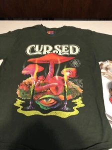 TEEN HERZ ''VERFLUCHT '' GRÖSSE LARGE, PSYCHEDLISCHE PILZE, AUGE, KERZEN - Bild 1 von 4