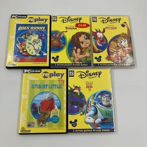 5X PC Games - Bugs Bunny, Disney Arcade Frenzy, Toy Story, Tarzan, Stuart Little - Picture 1 of 12
