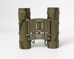 Tasco 10x25 Compact Binoculars Fully Coated #168BCR - Foto 1 di 4