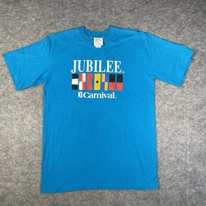 Camisa De Colección Jubilee Carnival Cruise Ships Azul Para Hombre XL Puntada Única Causal - Imagen 1 de 11