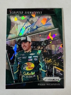 2018 Prizm Nascar Ryan Newman Green Ice On Card Auto 35/75 Scripted Signatures - Image 1 of 2