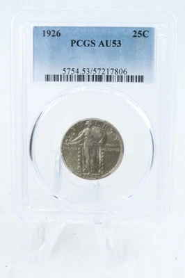 1926-P PCGS AU53 Standling Liberty Quarter Business Strike 25C - Image 1 of 2