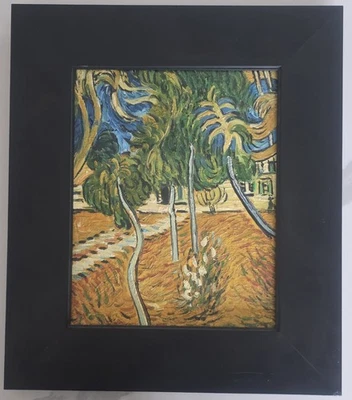 Lienzo Óleo Vincent Van Gogh Árboles en el Jardín de St Paul Hospital Marco 12"x14" Foto 1 de 4