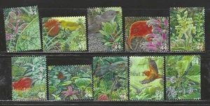 EE. UU. Sc# 4474a-j 44c HAWAIIAN FOREST CONJUNTO DE 10 SINGLES USADOS DE HOJA DE RECUERDO O - Imagen 1 de 1