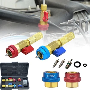 R134A R1234YF Valve Core Quick Remover Installer Tool Set, High Low Pressure - Picture 1 of 8