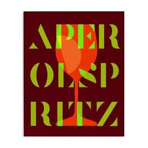 Modern Aperol Spritz by Daphne Polselli Unframed Food Graphic Art Print 20 In. X - Picture 1 of 7