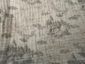 Aden Anais Harry Potter Swaddle Baby Blanket Muslin Hogwarts Castle Hedwig Owl - Picture 1 of 6