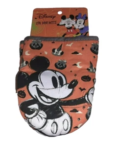 Disney Mickey Mouse Halloween Mini Oven Mitts 2 PK Vampire Witch NWT - Picture 1 of 5
