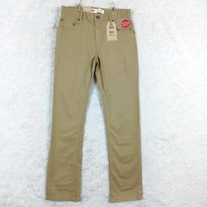 Levi's Big Boys Pants 511 Slim Stretch Harvest Gold Brown All Season Soft 14 New - Picture 1 of 10