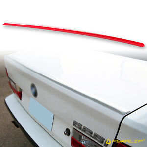 Fyralip Y21 Painted 308 Red Boot Lip Spoiler For BMW 5 Series E34 Saloon 88-95