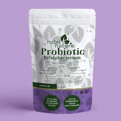 NUTRI NATURE Bifidobacterium Bifidum 30 Billion CFU Safe Live Cultures bacteria