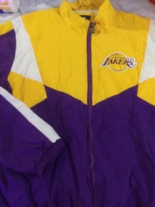 Starter Los Angeles Lakers Jacket Black Label XL Light Weight - Picture 1 of 8