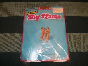 Vtg New Big Mama Nylon Pantyhose With Reusable Panty Large 165-230 Lbs - Picture 1 of 8
