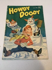 Cubierta de muñeco de nieve Howdy Doody #15 de marzo de 1952 Dell Comics - RARO bonito para la época - Imagen 1 de 12