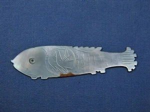 Vintage / Antik? Perlmutt Chinesische Spieltheke mit Taube Symbol - Bild 1 von 2