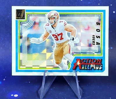 2023 Panini Nick Bosa Holo Action All Pros San Francisco 49ers Donruss Football - Image 1 of 4