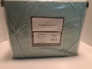 Threshold Duvet Set 3 Piece Teal 108 in. W x 94 in. L 100% Cotton Shell - Picture 1 of 5