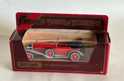 Modelos Matchbox de Antaño Rojo Y16 1928 Mercedes Benz S.S. Inglaterra Foto 1 de 3