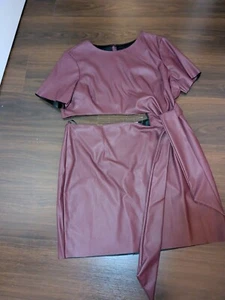 Lederimitat Cut-out Cropp Kleid Gr 46 - wie Neu! - Bild 1 von 2