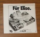 Seltene Werbung FUJI FX-II 90 Cassette - F&#252;r Elise 1981