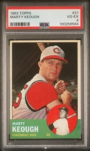 1963 TOPPS MARTY KEOUGH #21 PSA 4 - Picture 1 of 2