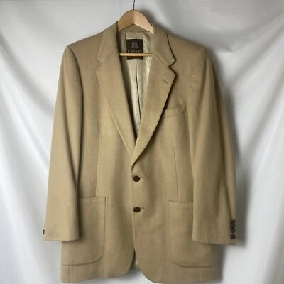 Jaqueta masculina Lanvin Paris New York esporte cabelo de camelo, tecido na Escócia 42Reg - Imagem 1 de 4