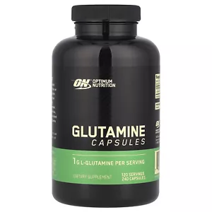 Glutamine, 240 Capsules (0.5 g per Capsule) - Picture 1 of 2