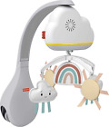 Fisher-Price Rainbow Showers Bassinet to Bedside Mobile, tabletop soother and to