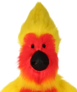 HPO Adult Men's Furry Cardinal Mascot Mask Costume, Cosplay Mask, HM-1722 - Picture 1 of 49