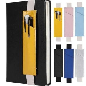 Pen Sleeve Pouch Pencil Holder Case for Notebook Adjustable Straps Pen Pouch - Picture 1 of 16