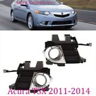 1 Pair Front Bumper Fog Light Lamp Cover Chrome Trim For Acura TSX 2011-2014