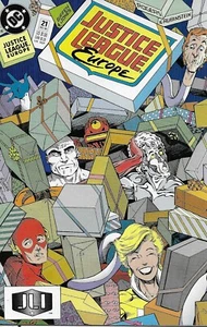 Justice League Europe Comic 21 Copper Age First Print 1990 Keith Giffen DC - Picture 1 of 12