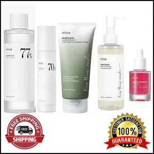Set Of 5 Anua Niacinamide 10% TXA 4% Serum Heartleaf Toner Lotion Cleansing oil - Picture 1 of 6