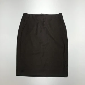The Limited Pencil Skirt Womens 0 Stretch Dark Brown Academia Pockets Dress Suit - Picture 1 of 16