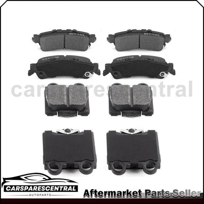 Front Rear Semi-Metallic Brake Pads Fits 2000 1998 1999 Lexus GS400 - Image 1 of 4