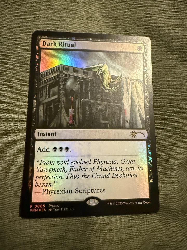 1x Mtg DARK RITUAL FOIL ENGLISH Graphic Novel Insert Media Promo 005 Magic X1 - Image 1 of 1