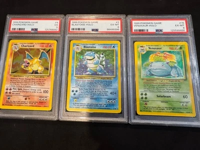 Complete Master Base Set 102/102 100%[NM-MP] W PSA Graded Trio And 35 Shadowless - Image 1 of 4