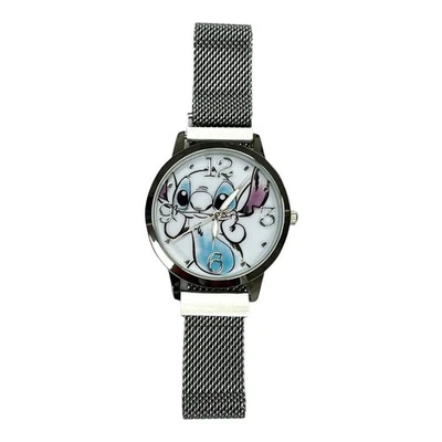 Relógio de pulso Accutime Kids LILO & Stitch quartzo analógico com rosto pequeno, prata... - Imagem 1 de 4