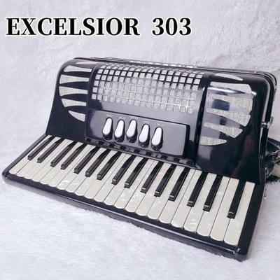 Rare EXCELSIOR Made in Italy 303 Late Model Accordion with Case - Image 1 of 4