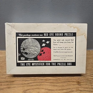 Vintage Rote Augen Rund Puzzle - über 200 Teile - Bild 1 von 5